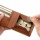 Milagro イタリア製ヌメ革タンポナートレザーシリーズ BOX型小銭入れ 21ポケット 二つ折り財布