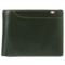 オレンジ：イタリア製ヌメ革タンポナートレザーシリーズ（テラローザ）BOX型小銭入れ 21ポケット 二つ折り財布