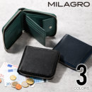 MILAGRO（ミラグロ） 姫路産ヌメゴート・ラウンドファスナー2つ折り財布 ea-mi-201